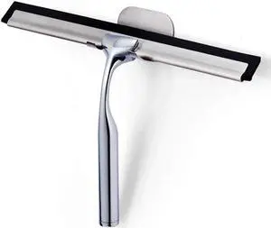 Multi-Purpose Shower Squeegee for Shower Doors, Bathroom, Window and Car Glass-Stainless Steel, 10 Inches