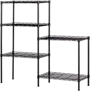 Black Changeable Assembly FloBlack Changeable Assembly Floor Standing Carbon Steel Storage Rackor Standing Carbon Steel Storage Rack