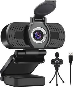 WISDUM 1080p Full Hd Webcam,Computer Laptop Pc Mac Desktop Camera Conference and Video Call,Pro Stream Webcam with Plug and Play Video Calling Webcam