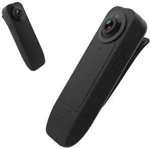 Mini Body Camera with Audio & Video Recording - Small POV Cam 1080P with 64G Card - Wearable Personal Portable Cameras Recorder DV - Night Version Camcorder for Security Work Records Guard Traveling