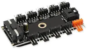 Chassis Fan Hub CPU Cooling HUB 10 Port 12V 4 Pin Fan PWM Fan Hub SATA Molex Controller Power Supply Speed Adapter Mining(4PIN) Chassis Fan Hub CPU Cooling HUB 10 Port 12V 4 Pin Fan PWM Fan Hub SATA Molex Controller Power Supply Speed Adapter Mining(4PIN)