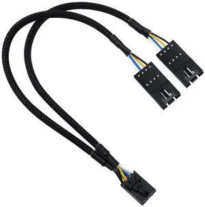 4 pin ARGB Adapter for CorsRGB Splitter for Corsair RGB HUB, Lighting Node Core and iCUE Commander CORE XT, 4 Pin Male to Female Fan Extension Cable for Corsair RGB Fan ML/LL/QL/SP/HD 9-in