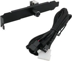 PC Case Fan Governor PWM Temperature Control 3Pin/4pin PCI Cooling Fan Speed Controller SATA Power Supply
