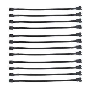 12pcs 10.6 inch 4-Pin PWM Fan Splitter Cable PC Fan Extension Cable, CA PWM Fan Extension Cable for Computer ATX Case Cooling Fan Cable