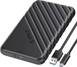 2.5 inch USB C Hard Drive Enclosure USB 3.1 Gen 1 to SATA III External Hard Drive Case for SSD HDD 9.5 7mm Tool-Free with UASP, Black (25PW1-C3) 2.5 inch USB C Hard Drive Enclosure USB 3.1 Gen 1 to SATA III External Hard Drive Case for SSD HDD 9.5 7mm Tool-Free with UASP, Black (25PW1-C3)