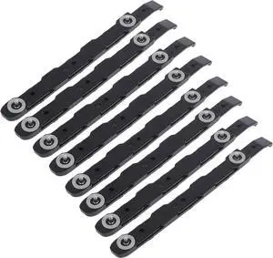 8 Pack Chassis Hard Drive Mounting Plastic Rails Chassis Hard Drive Rails, Black 8 Pack Chassis Hard Drive Mounting Plastic Rails Chassis Hard Drive Rails, Black