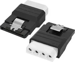 IDE to SATA Adapter IDE 4Pin to SATA 15Pin Power Adapter Female to Female Power Converter for Hard Drives Solid State Drives HDD SSD CD DVD Drive - 2PCS (IDE Female to SATA Female)