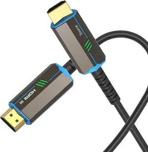 8K Fiber Optic HDMI Cable 3.3ft, Fiber HDMI 2.1 Cable Supports 8K@60Hz, 4K@120Hz, 48Gbps, eARC, HDR10, 4:4:4 Compatible with Apple TV / PS5 / RTX 3090/3080 and More 8K Fiber Optic HDMI Cable 3.3ft, Fiber HDMI 2.1 Cable Supports 8K@60Hz, 4K@120Hz, 48Gbps, eARC, HDR10, 4:4:4 Compatible with Apple TV / PS5 / RTX 3090/3080 and More
