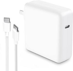 Mac Book Pro Charger, 61W/67W USB C Charger Power Adapter for MacBook Pro/Air 13/14 Inch, for MacBook 12 Inch, Included USB-C to USB-C Charge Cable (6.6ft)