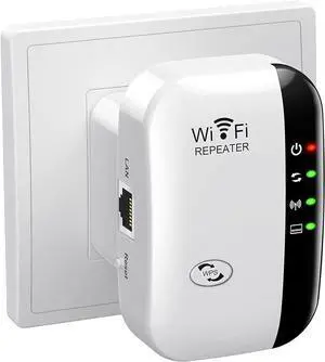 WiFi Extender, WiFi Extenders Signal Booster for Home Up to 5000 sq.ft and 50 Devices, WiFi Range Extender, Wireless Repeater, Long Range Amplifier with Ethernet Port, 1-Tap Setup, Alexa Compatible