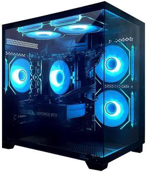AOACE Gaming PC Desktop INTEL Core i5 14400F 2.5 GHz, NVIDIA RTX 5060Ti 8G DLSS 4 , 32GB DDR5 RAM 6400MHz,1TB NVMe PCIe4.0, Wi-Fi6E, Game Design Office console,Sea View Room,Windows 11 Home 64-bit