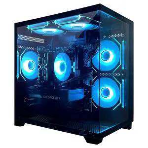 AOACE Gaming PC Desktop INTEL Core i5 14400F 2.5 GHz, NVIDIA RTX 5050 8G DLSS 4, 32GB DDR4 RAM 3200MHz,1TB NVMe PCIe4.0, Wi-Fi6E, Game Design Office console,Sea View Room,Windows 11 Home 64-bit