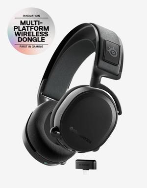 SteelSeries Arctis 7+ Lossless Wireless Gaming Headset | 2.4GHz + Bluetooth | USB-C | 7.1 Surround |for PC, PlayStation, PS5, PS4, Mac, Android, and Nintendo Switch Handheld | Black