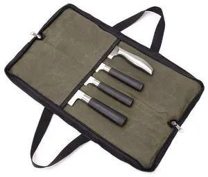 Portable Chef's Knife Roll - Heavy - Duty, 4 Slots, for Cooking Trips