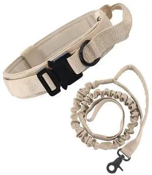 Tactical Retractable Dog Leash - Heavy-Duty Nylon Elastic Outdoor Leash