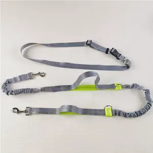 Adjustable Hands-Free Dog Leash & Harness - Padded Handle for Running/Jogging