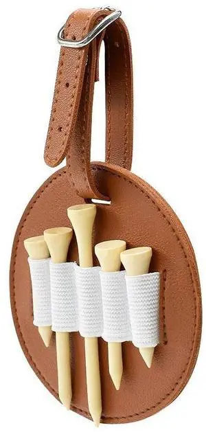 Leather Golf Tee Holder - Waist Hanging Storage Case for Outdoor Play