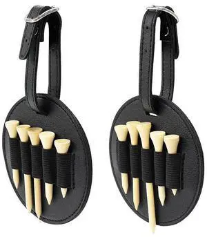 Leather Golf Tee Holder - Waist Hanging Storage Case for Outdoor Play