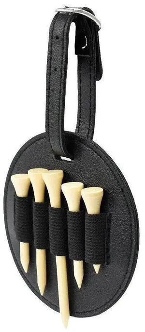 Leather Golf Tee Holder - Waist Hanging Storage Case for Outdoor Play