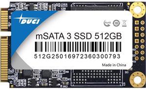 DUCI MSATA 128GB SSD, General Purpose SSD with speeds up to 270MB/s for Notebook and Desktop PCs for Gaming/Work, Black
