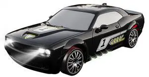 DUCI KF27 professional 4WD remote control car, high-speed drift tail-flip stunt car, full scale 1:20, range 20 minutes, remote control distance 40 meters, with lights, black (2battery)