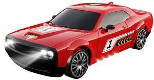 DUCI KF27 professional 4WD remote control car, high-speed drift tail-flip stunt car, full scale 1:20, range 20 minutes, remote control distance 40 meters, with lights, red (1 battery)