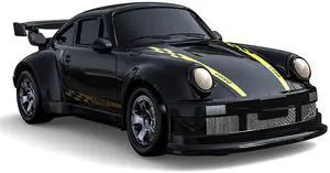 DUCI KF20 Desktop Drift Car, 4WD Children's Toy RC Car, Full Scale 1:64, Endurance 20 minutes, RC Distance Approx. 30 meters, Black (1 battery)