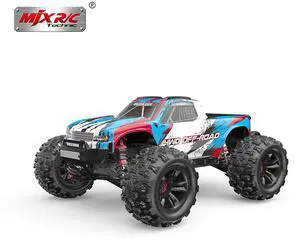 DUCI MJX16208, 4WD RC High Speed Vehicle, Bigfoot Model Toy Vehicle, Full Scale 1:16, Speed 45km/h, Range 10 Minutes, Brushless, red (1 Battery)