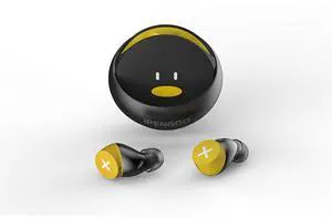 DUCI Strange Goose Wireless Earphones, High Fidelity Sound Quality, Stylish and Simple, Mini Invisible, Compatible with Most Systems, Yellow and Black