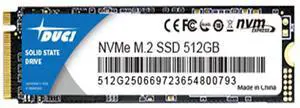 DUCI 512GB NVME M.2 universal internal SSD Solid State, Notebook and PC laptop, PCIE3.0 interface, Speeds Up to 1800MB/s,for Gaming, Work