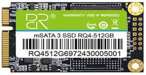 DUCI MSATA 512GB SSD, General Purpose SSD with speeds up to 485MB/s for Notebook and Desktop PCs for Gaming/Work, Green