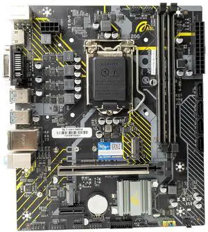 ASL H511M-D4 M-ATX Motherboard - Supports 10/11th Gen LGA1200, 2×DDR4, HDMI+VGA+DVI, 4×SATA3 + M.2, Gigabit LAN + M.2 WiFi Slot