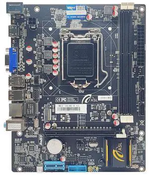 ASL H81M2-K M-ATX Motherboard, Supports 4 Gen LGA1150, 2xDDR3, HDMI+VGA, 2×SATA2.0+2xSATA3.0+M.2, 1x PCI-E x16, 1x PCI-E x1 slots