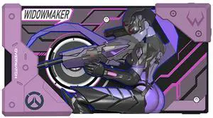 DUCI Overwatch Widowmaker 10000mAh Bidirectional Fast-Charging Modular Power Bank, compatible with Android/iOS devices, includes 22.5W fast-charging adapter, Infinite Creative Power Bank, Purple