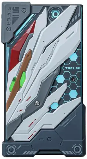 DUCI Crane 10000mAh Bidirectional Fast Charging Modular Power Bank, Supports Android/iOS Devices, 22.5W Fast Charging Adapter, Breathing Light Effects, THE LAB  Power Bank, White