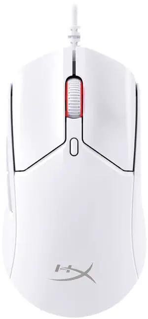 HyperX Pulsefire Haste 2 Wired Gaming Mouse (White) - 53g Ultra-Lightweight, 8000Hz Polling Rate, HyperX 26K Sensor, 8K Response, NGENUITY Software Customization