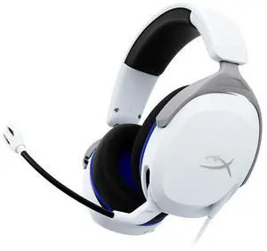 HyperX Cloud Stinger 2 Core  PC Gaming wired Headset, Lightweight Over-Ear Headset with mic, Swivel-to-Mute mic Function, DTS Headphone:X Spatial Audio, 40mm Drivers,White