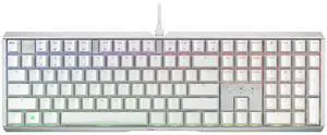 CHERRY MX 3.1 Wired RGB White - Red Switch 108 Keys Mechanical Keyboard, Aluminum Alloy Case, 16 Million Colors Backlight, Suitable for Gaming, Office, System Support Windows11/10/8/7/Vista/XP CHERRY MX 3.1 Wired RGB White - Red Switch 108 Keys Mechanical Keyboard, Aluminum Alloy Case, 16 Million Colors Backlight, Suitable for Gaming, Office, System Support Windows11/10/8/7/Vista/XP