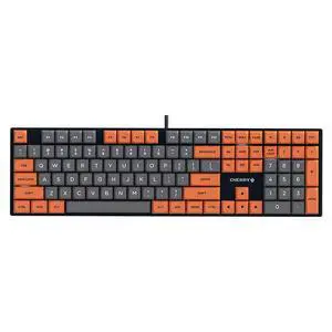 CHERRY KC200 MX Wired Mechanical Keyboard, 108 keys, Candy Color, PBT Keycaps, Multimedia Keys, Full Anti-Ghosting, Ideal for Office and Gaming, Orange Red Switch CHERRY KC200 MX Wired Mechanical Keyboard, 108 keys, Candy Color, PBT Keycaps, Multimedia Keys, Full Anti-Ghosting, Ideal for Office and Gaming, Orange Red Switch