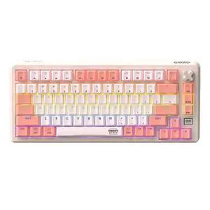 CHERRY PIXIU75 Tri-Mode Wireless Mechanical Keyboard, 1ms low latency, gasket-switch design, ideal for Gaming and Office, Support WIN/MAC, RGB, White Tea Switch CHERRY PIXIU75 Tri-Mode Wireless Mechanical Keyboard, 1ms low latency, gasket-switch design, ideal for Gaming and Office, Support WIN/MAC, RGB, White Tea Switch
