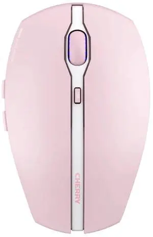 CHERRY Gentix BT Bluetooth Mouse, Tri-band Bluetooth, 300-day battery life, two DPI settings, ergonomic design, high-precision sensor, symmetrical design, multi-device connectivity, Pink CHERRY Gentix BT Bluetooth Mouse, Tri-band Bluetooth, 300-day battery life, two DPI settings, ergonomic design, high-precision sensor, symmetrical design, multi-device connectivity, Pink