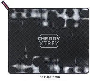 CHERRY (Ultra-Fine Texture) Mouse Pad, 4mm Thick, Fully Edged Design, Fits the Desk Surface Without Curling, Natural Rubber Non-Slip Bottom, 444x355x4mm CHERRY (Ultra-Fine Texture) Mouse Pad, 4mm Thick, Fully Edged Design, Fits the Desk Surface Without Curling, Natural Rubber Non-Slip Bottom, 444x355x4mm