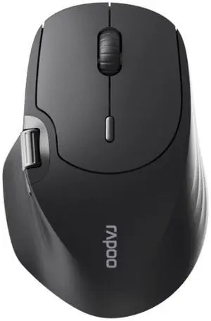 RAPOO MT560 Wireless Tri-Mode Mouse, 4000 DPI with 7 sensitivity levels, 160-hour battery life, Lightweight 83g design, Wireless cross-screen transmission technology, Black RAPOO MT560 Wireless Tri-Mode Mouse, 4000 DPI with 7 sensitivity levels, 160-hour battery life, Lightweight 83g design, Wireless cross-screen transmission technology, Black