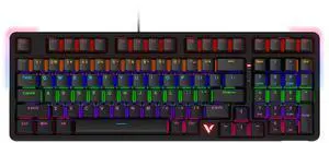 RAPOO V500PRO Wired Keyboard, 98-key ,RGB lighting, Full anti-ghosting design, Ideal for gaming and office use, Compatible with Windows, Red Switch, Basalt Black RAPOO V500PRO Wired Keyboard, 98-key ,RGB lighting, Full anti-ghosting design, Ideal for gaming and office use, Compatible with Windows, Red Switch, Basalt Black