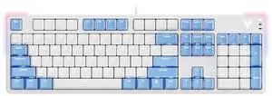 RAPOO V500PRO Wired Keyboard: 104-key RGB lighting, Full anti-ghosting design, Ideal for gaming and office use, Compatible with Windows systems,Red Switch,White+Blue RAPOO V500PRO Wired Keyboard: 104-key RGB lighting, Full anti-ghosting design, Ideal for gaming and office use, Compatible with Windows systems,Red Switch,White+Blue