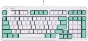 ASUS TUF TX98 Wired Gaming Mechanical Keyboard, RGB optical mechanical switches, 104 keys, full anti-ghosting, suitable for gaming and office work, Support Windows, Moonlight White, Red Switch ASUS TUF TX98 Wired Gaming Mechanical Keyboard, RGB optical mechanical switches, 104 keys, full anti-ghosting, suitable for gaming and office work, Support Windows, Moonlight White, Red Switch