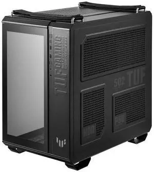 ASUS TUF GT502 case, Supports 13 fans, Features two USB-A and USB 3.2 Gen 2 Type-C ports, Offers the option of 3 x 120mm fans or360mm radiators, Or 3 hard drive trays,Black ASUS TUF GT502 case, Supports 13 fans, Features two USB-A and USB 3.2 Gen 2 Type-C ports, Offers the option of 3 x 120mm fans or360mm radiators, Or 3 hard drive trays,Black