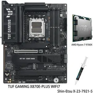 CPU Ryzen7-9800x3d +ASUS B650M-Plus WiFi ASUS TUF Gaming B650M-PLUS Motherboard & AMD Ryzen 7 9800X3D CPU