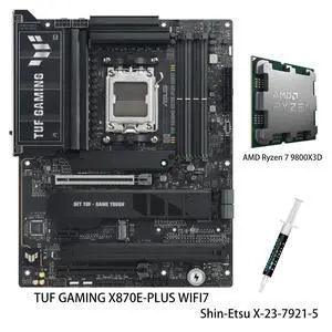 MSI MPG MPG X870E EDGE TI WIFI Motherboard & AMD Ryzen 7 9800X3D