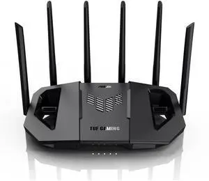 ASUS TUF Gaming Pro WiFi7 BE6500 Gaming Router, Dual-Band Ai, 4×2.5G Ports, Full-Device Game Acceleration, Flexible AiMesh Networking, AiProtection Pro Security Suite ASUS TUF Gaming Pro WiFi7 BE6500 Gaming Router, Dual-Band Ai, 4×2.5G Ports, Full-Device Game Acceleration, Flexible AiMesh Networking, AiProtection Pro Security Suite